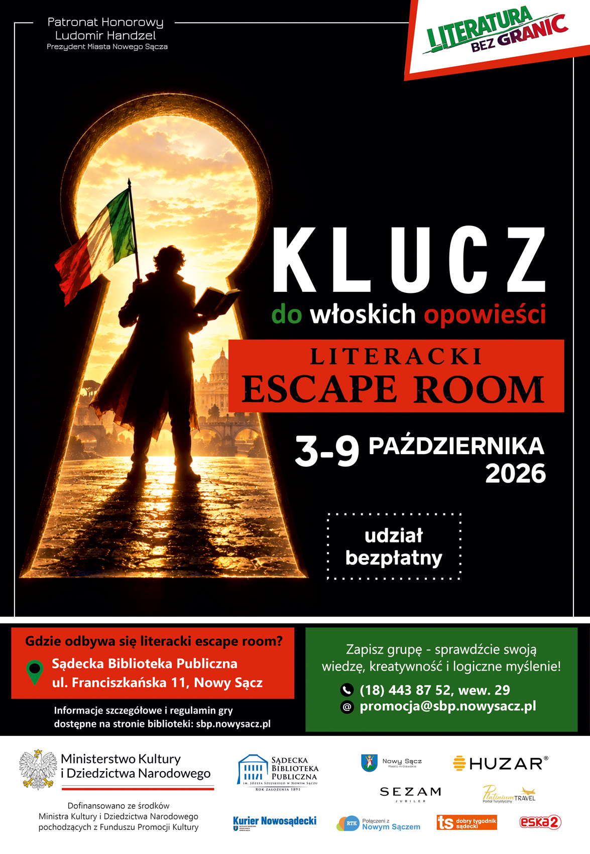 Escape room – włochy – plakat