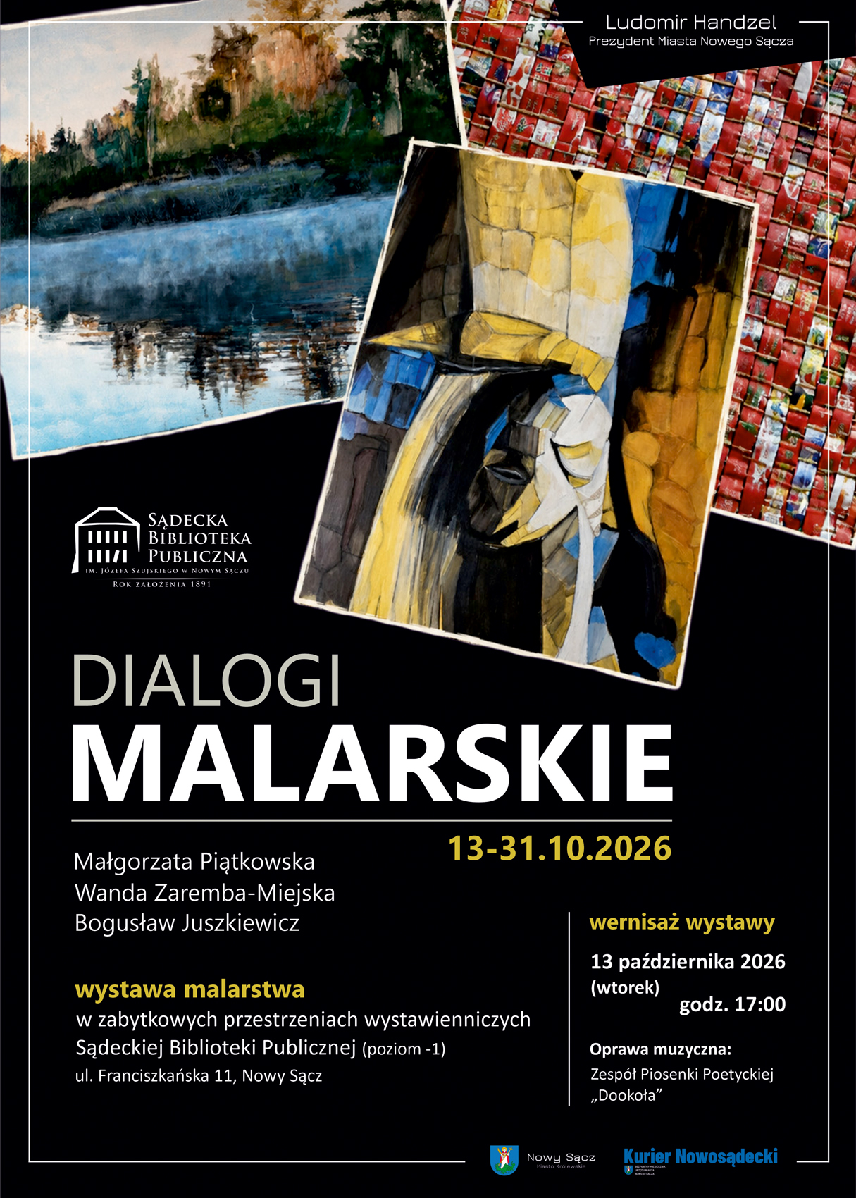 Wystawa – dialogi malarskie – plakat