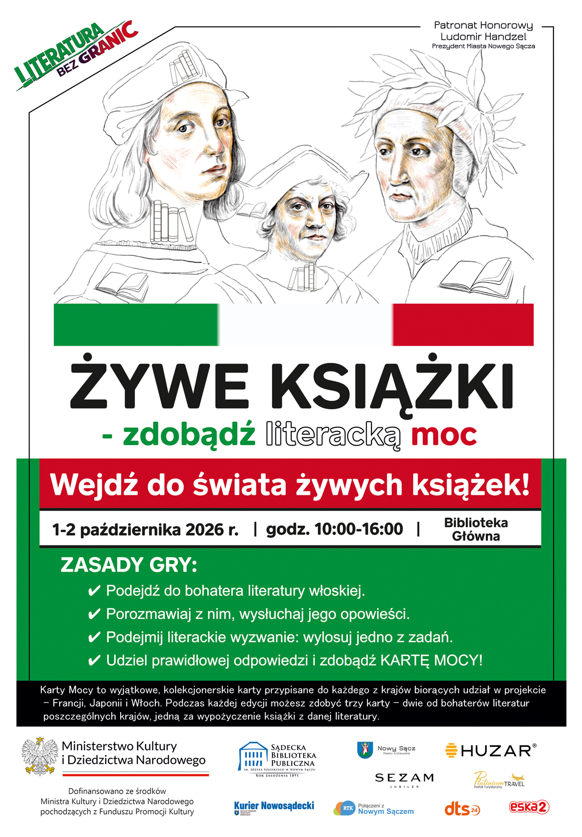 Żywe książki – włochy – plakat