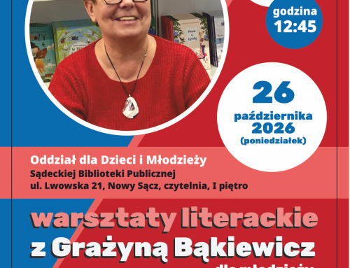 Warsztaty literackie dla młodzieży z Grażyną Bąkiewicz